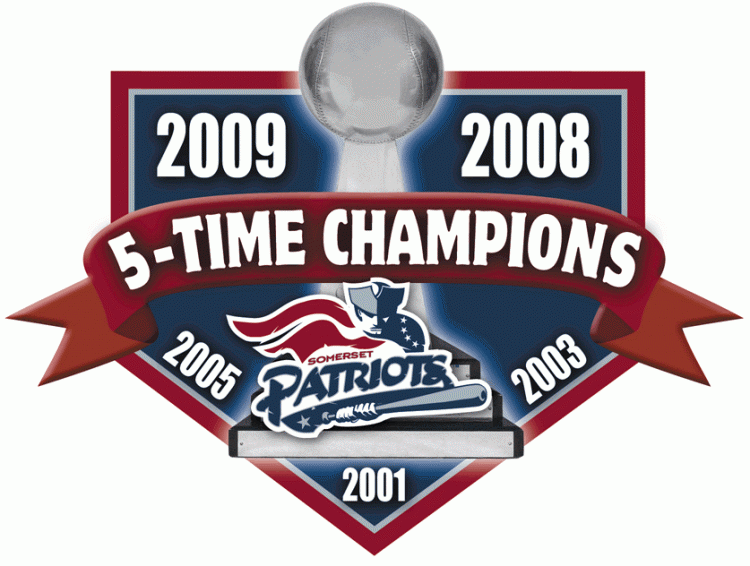 Somerset Patriots 2009-Pres Champion Logo iron on heat transfer